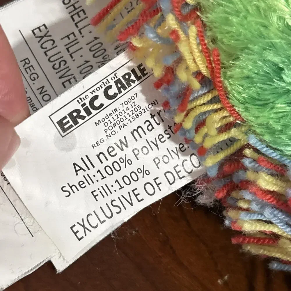 Eric Carle The Very Hungry Caterpillar Plush Stuffed Animal Neck Pillow Youth